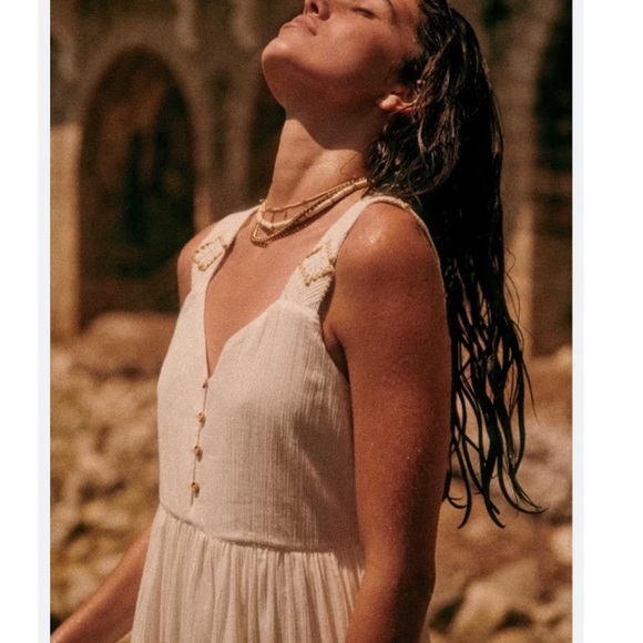 🌿|NWT| Sézane Lecce Dress in Ecru - Picture 5 of 14